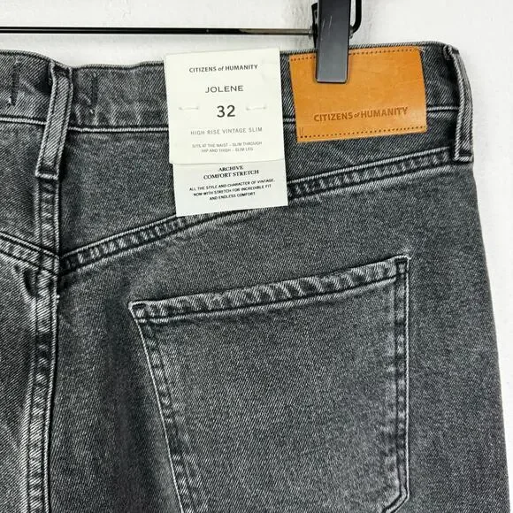 Citizens of Humanity | NWT Black Jolene Vintage Slim Leg Ankle Jeans in Secrets - Picture 9 of 12